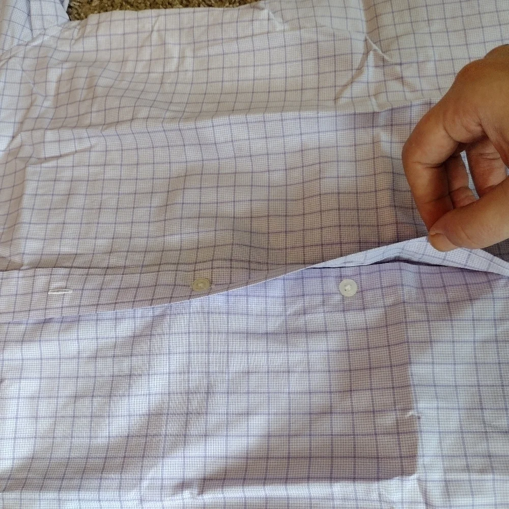 Ralph Lauren Youth Lavender Plaid Button Down Shirt NWOT